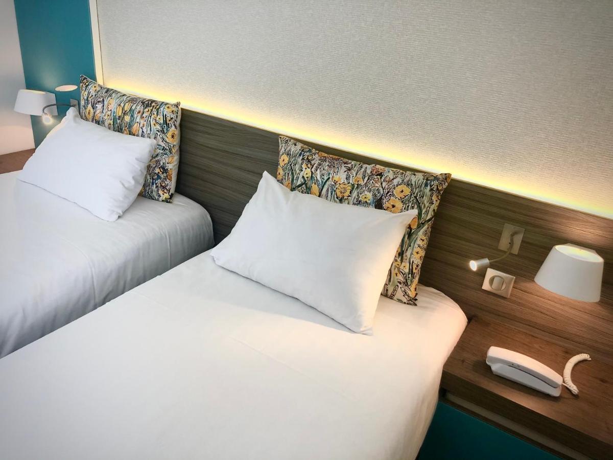Logis Hotel & Restaurant Les Mouettes - Larmor Plage, Proche De Lorient מראה חיצוני תמונה
