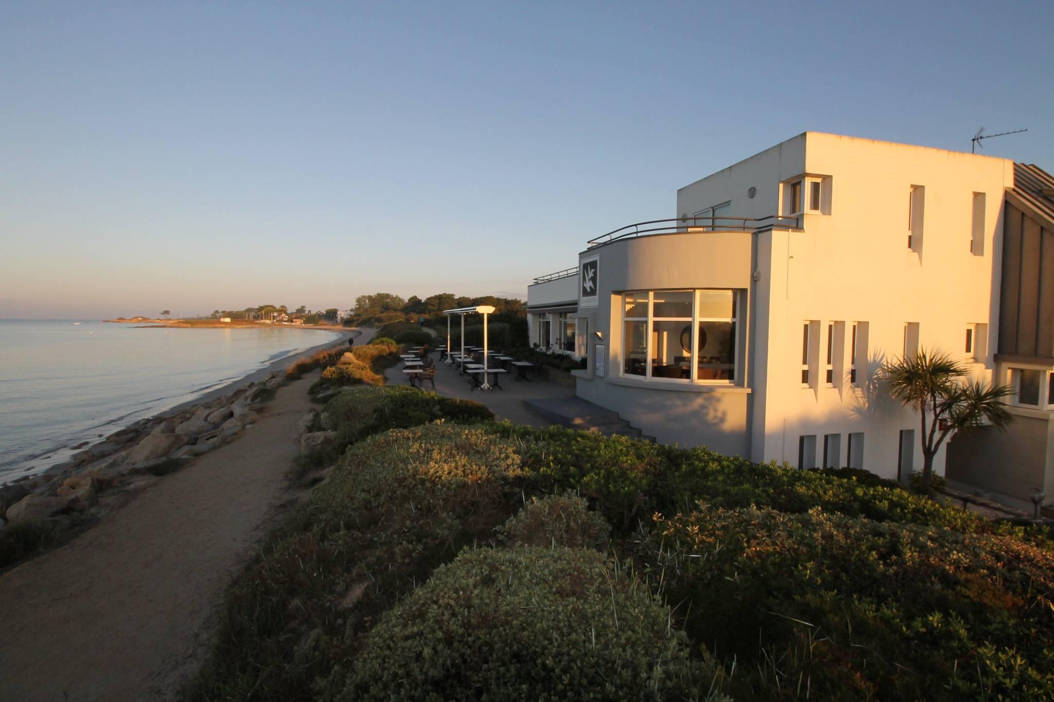 Logis Hotel & Restaurant Les Mouettes - Larmor Plage, Proche De Lorient מראה חיצוני תמונה